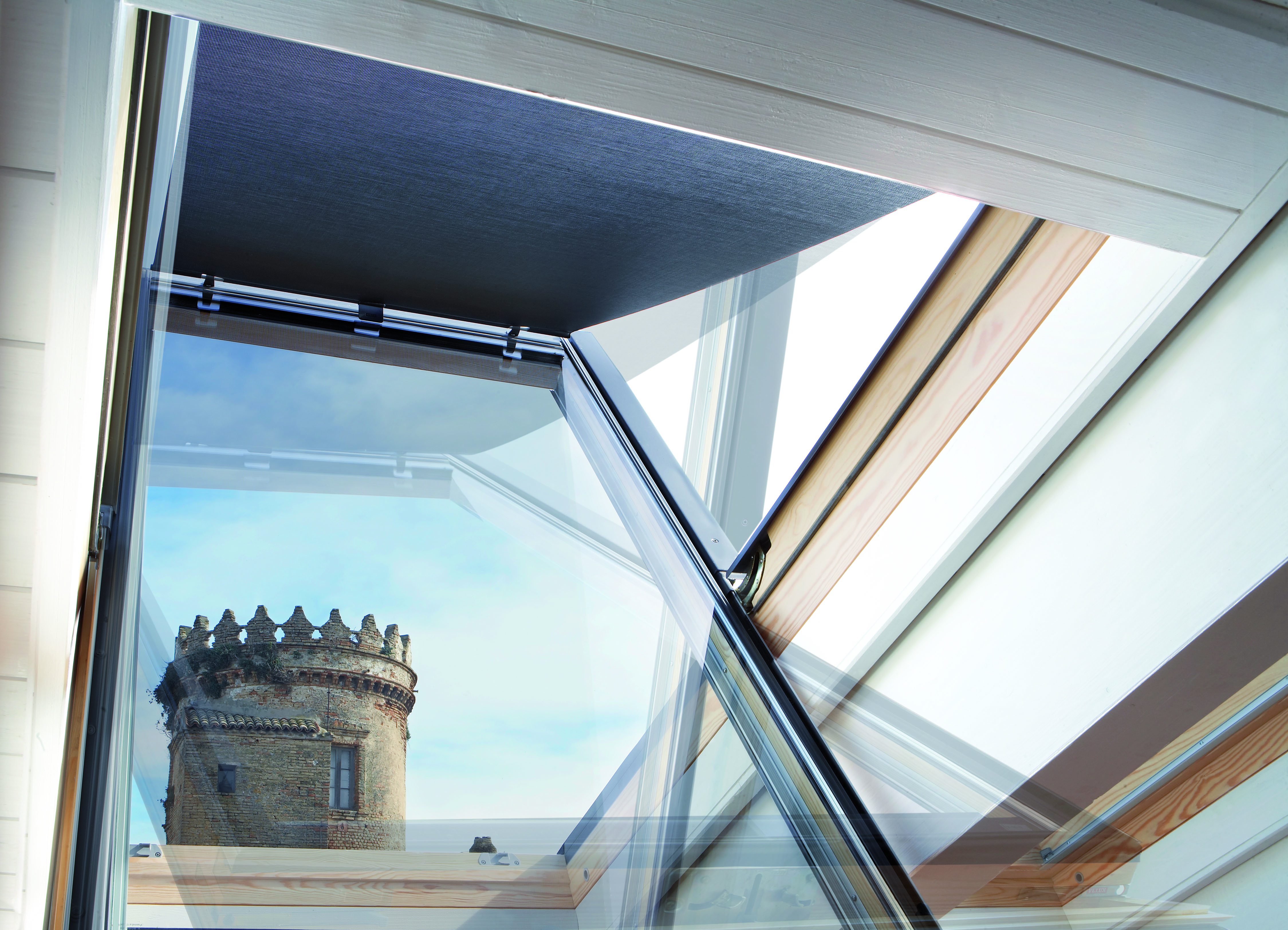 Il panorama da una delle finestre