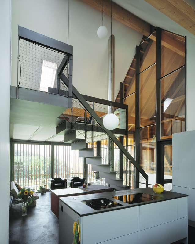 Cucina a doppia altezza
