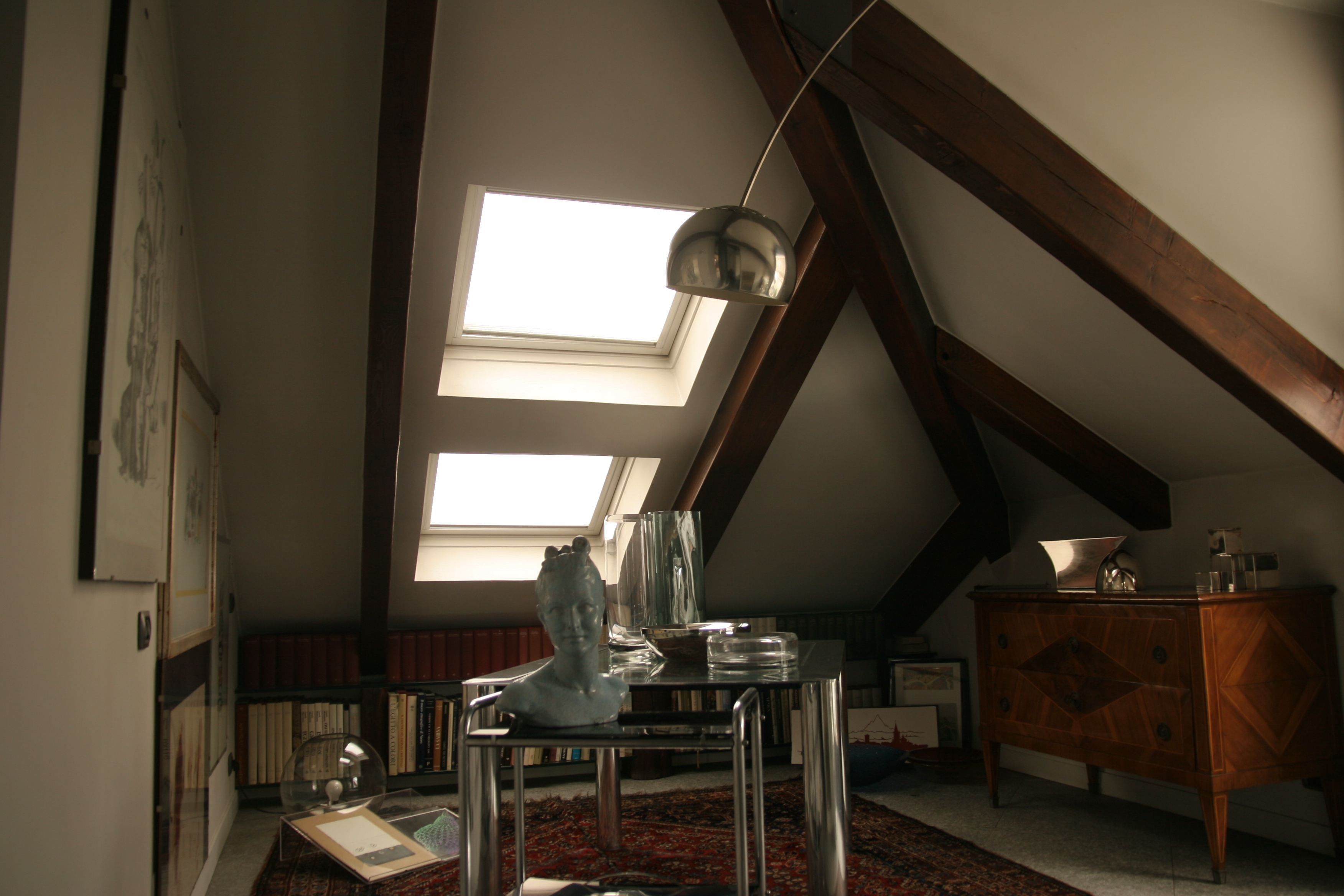 La sala da pranzo dopo la seconda ristrutturazione