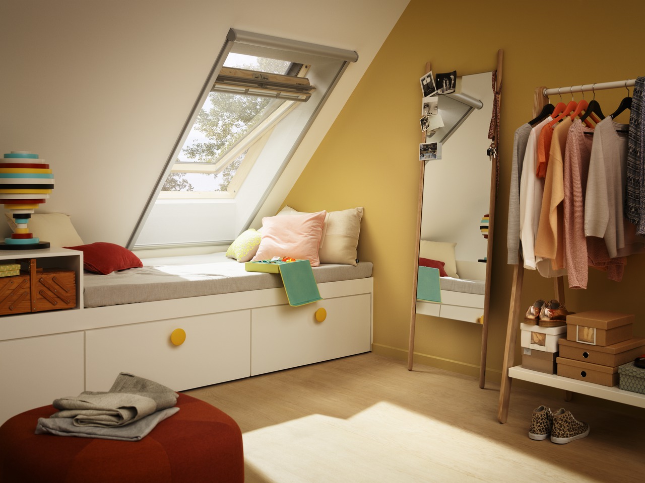 Cameretta in mansarda